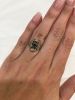 Vintage .27ct Sapphire and Diamond 18kt Ring