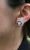 Retro Ruby and Diamond Earrings