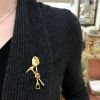 Shovel and Pick Brooch