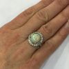 Vintage 3.42ct Opal Ring in 14kt White Gold