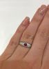 Vintage .26ct Ruby and Diamond Platinum Ring