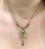 Vintage Peridot and Seed Pearl Lavalier