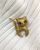 Vintage Textured 18kt Cat Pendant Brooch