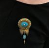 Turquoise Brooch, Victorian