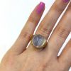 Vintage Moonstone Solitaire Ring