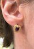Vintage 1.81ct Amethyst Studs in 14kt Yellow Gold
