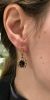 Antique 3.58ct Amethyst and Diamond Drop Earrings in 18kt Yellow Gold