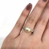 Vintage Cultured Pearl 18kt Ring