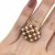 Vintage Coral and Cultured Pearl Cluster 18kt Ring
