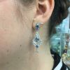Antique Style Aquamarine Earrings