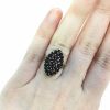 Vintage 1.79ct Garnet Cluster Ring in 14kt Yellow Gold