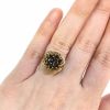 Vintage .87ct Garnet Ring in 18k Yellow Gold