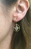 Vintage 2.22ct Aquamarine Earrings in 18kt Yellow Gold