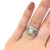 Diamond Solitaire Ring with Ring Jacket