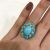 Vintage Turquoise and Diamond Cluster Ring