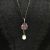 Modern Pearl Pink Sapphire Diamond Pendant
