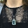 Aquamarine and Diamond Pendant 