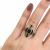 Modern Sapphire and Diamond Ring