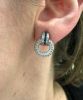 Vintage Style Sapphire and Diamond Earrings
