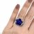 Lapis Lazuli and Diamond Floral Ring