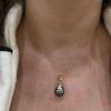 Black Tahitian Pearl and Diamond Enhancer