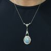 Art Deco Opal and Diamond Pendant