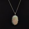 Vintage Opal and Diamond Pendant