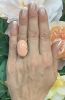 Vintage 40.87ct Coral Ring in 18kt Yellow Gold