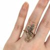 Antique Diamond and Ruby Floral Ring