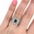 Vintage Inspired .76ct Sapphire and Diamond 18kt Ring