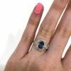 Edwardian Inspired Sapphire and Diamond Ring