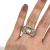Retro Pearl and Diamond Bow Ring