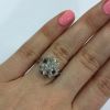 Diamond Cluster Floral Ring