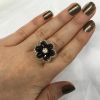Garnet and Diamond Ring
