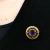 Victorian Amethyst Target Brooch