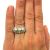 Edwardian 3 Pearl and Diamond 14kt Ring
