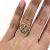 Vintage Diamond and Ruby Heart Ring