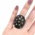 Modern Diamond and Ebony Ring