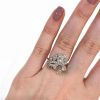 Vintage Diamond Floral Ring