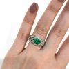 Vintage Emerald and Diamond Ring