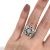 Art Deco Inspired Diamond and Sapphire Ring