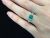 Modern 1.36ct Emerald and Diamond 18kt Engagement Ring