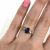 Modern Sapphire and Diamond Engagement Ring