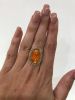 Vintage 2.69ct Fire Opal and Diamond 14kt Ring