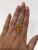 Vintage Fire Opal and Diamond Ring