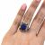 Art Deco Opal Diamond Sapphire Ring