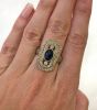 Edwardian Inspired 1.86ct Sapphire and Diamond 18kt Ring