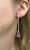 Modern Tourmaline and Diamond Drop Earrings