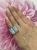 Vintage Aquamarine and Diamond Ring