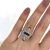 Art Deco Inspired .94ct Sapphire and Diamond 18kt Ring